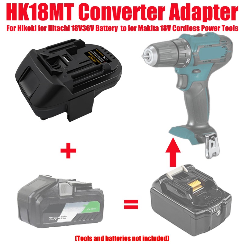 Power Tools Battery Adapter - Adaptateur de batterie ALASICKA HK18MT pour