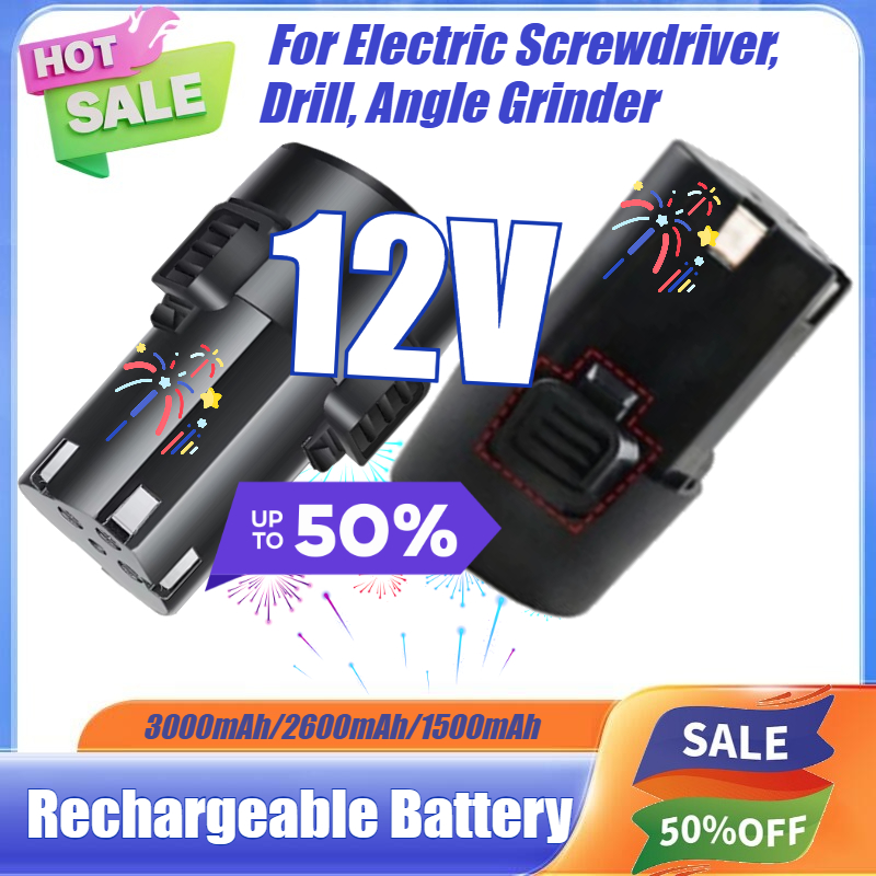Power Tools Universal Battery - Batterie Lithium-ion Rechargeable universelle 12V, 1500mAh-3000mAh,