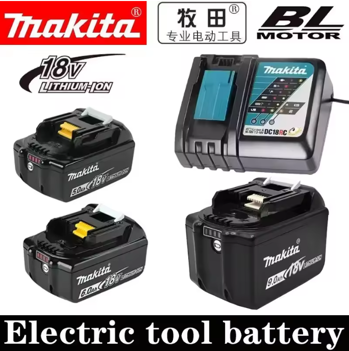 Power Tools Makita - Batterie Makita 18V authentique 9Ah 6Ah