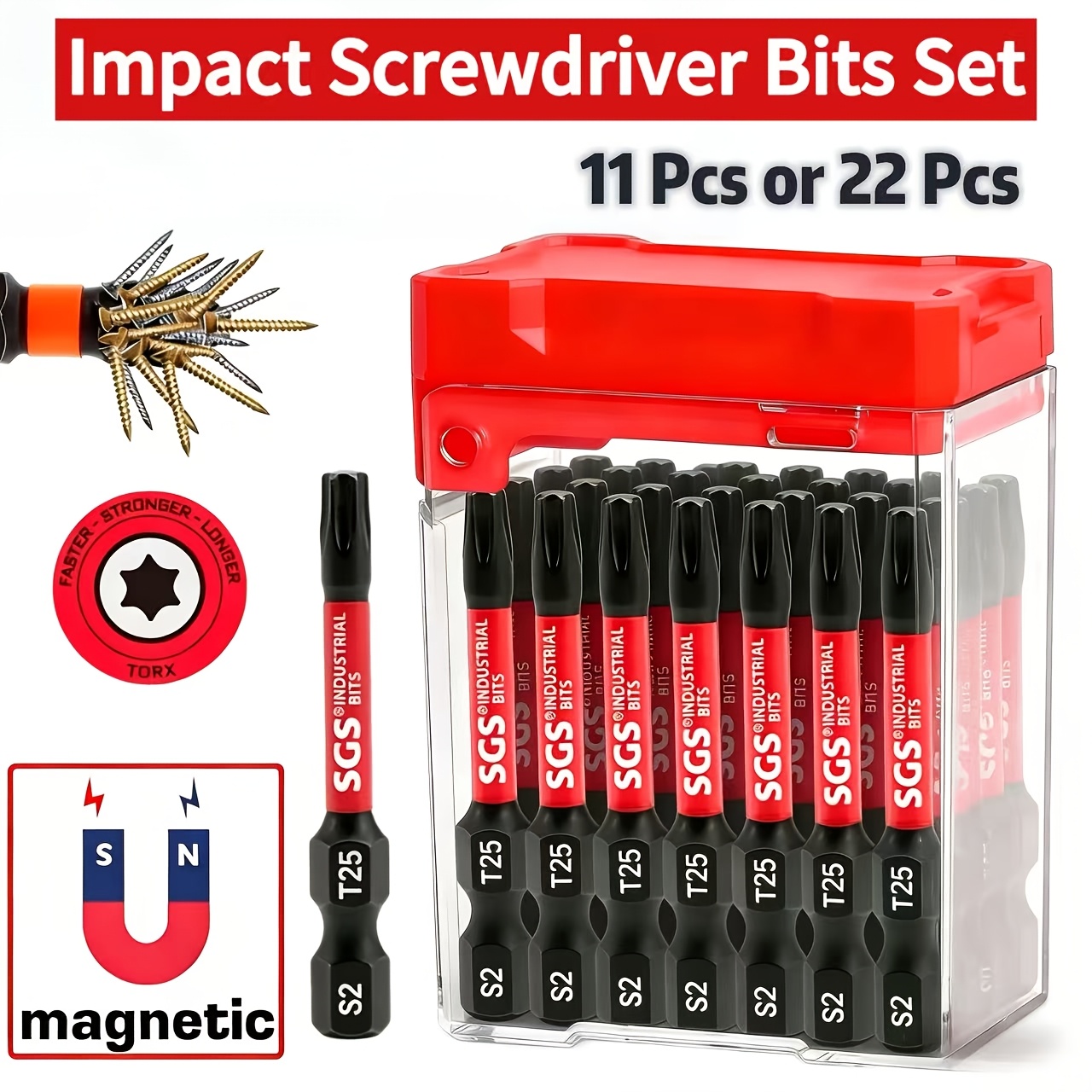Power Tools In Automotive - Jeu de 11/22 embouts de tournevis