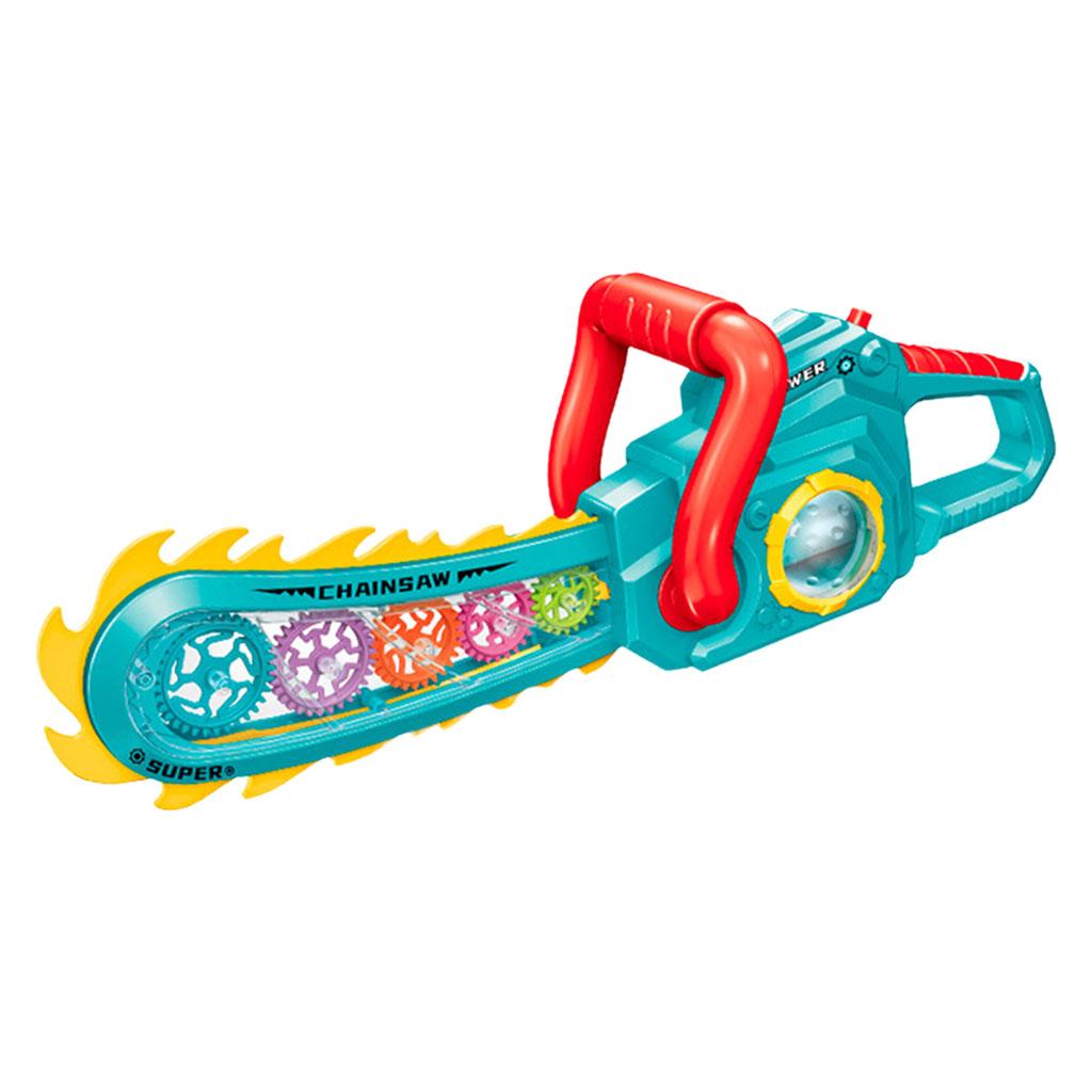 Power Tools Skills - Tronçonneuse de simulation avec lumière et
