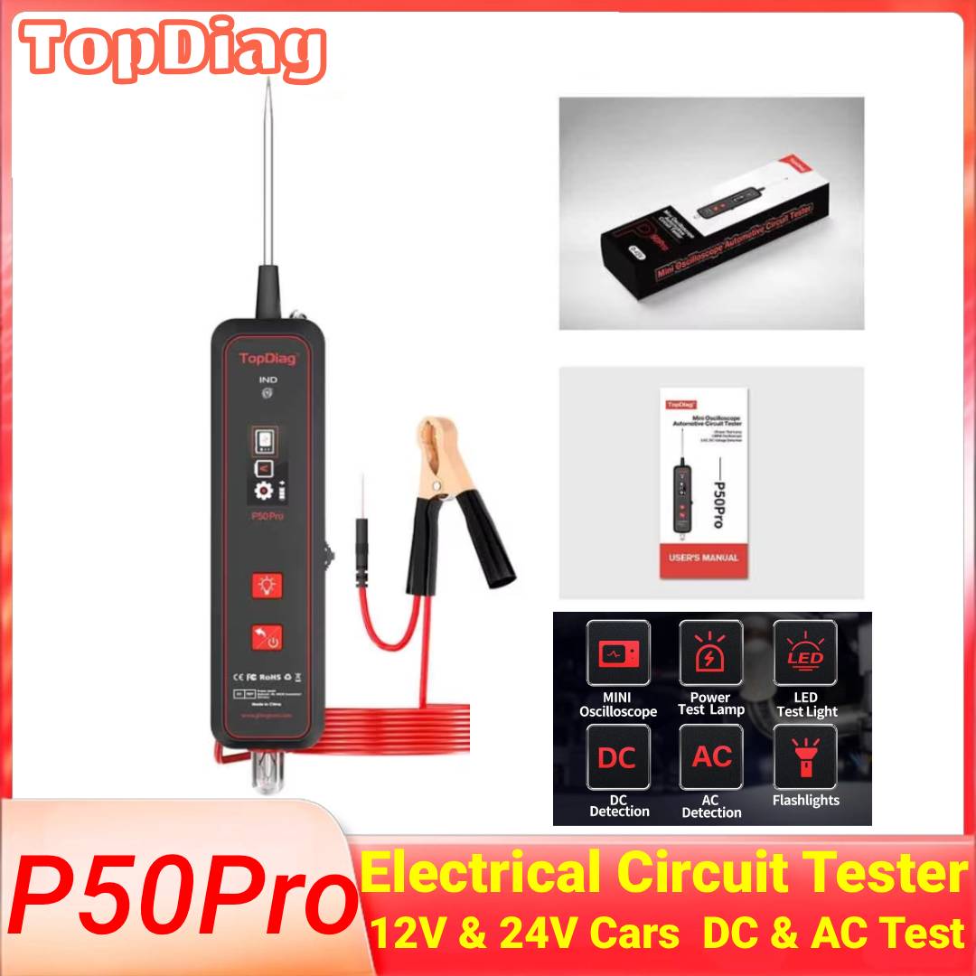 Power Tools In Automotive - Topdiag-Testeur de circuit automobile P50 Pro,