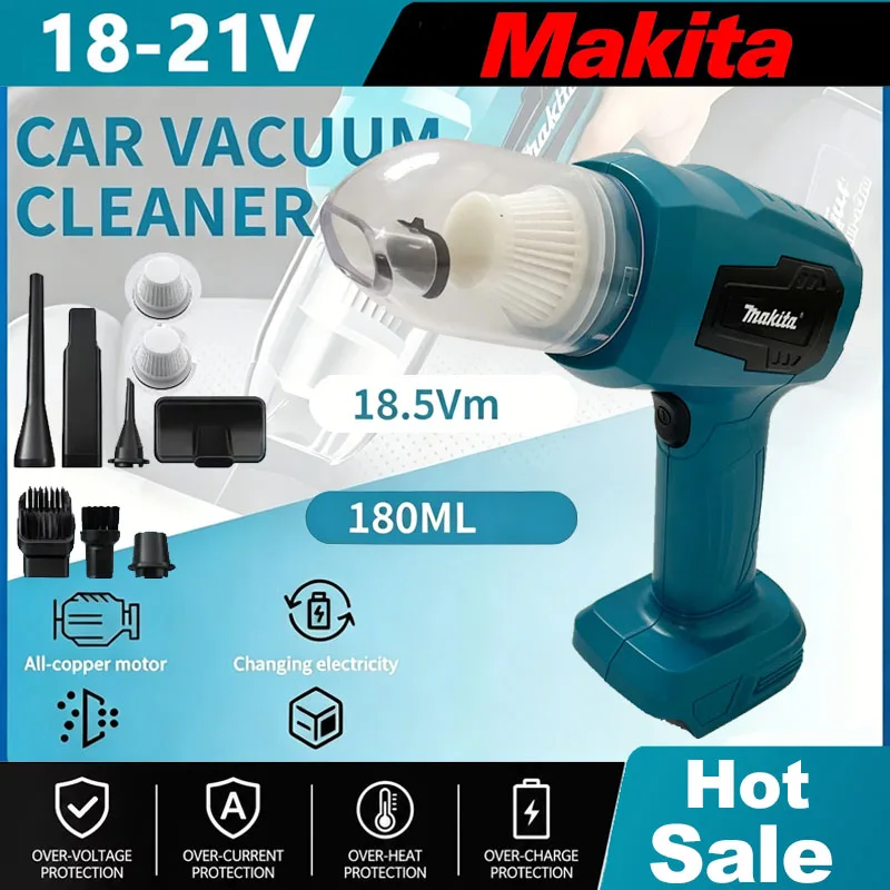 Power Tools Makita - Aspirateur sans fil Makita, mini nettoyeur